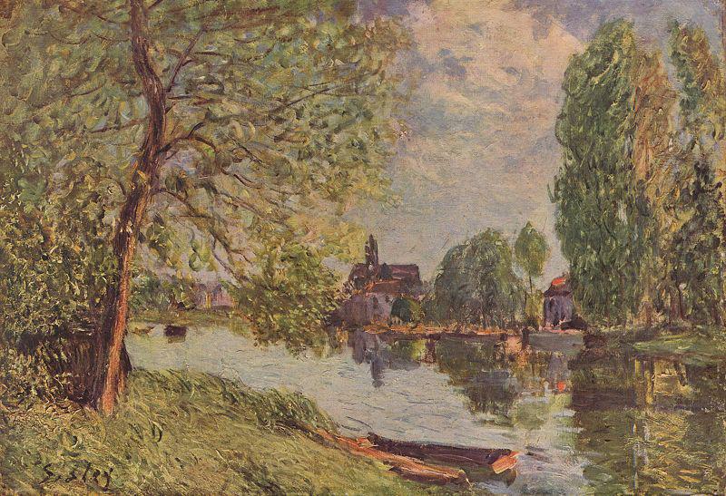 Alfred Sisley Flublandschaft bei Moret-sur-Loing China oil painting art